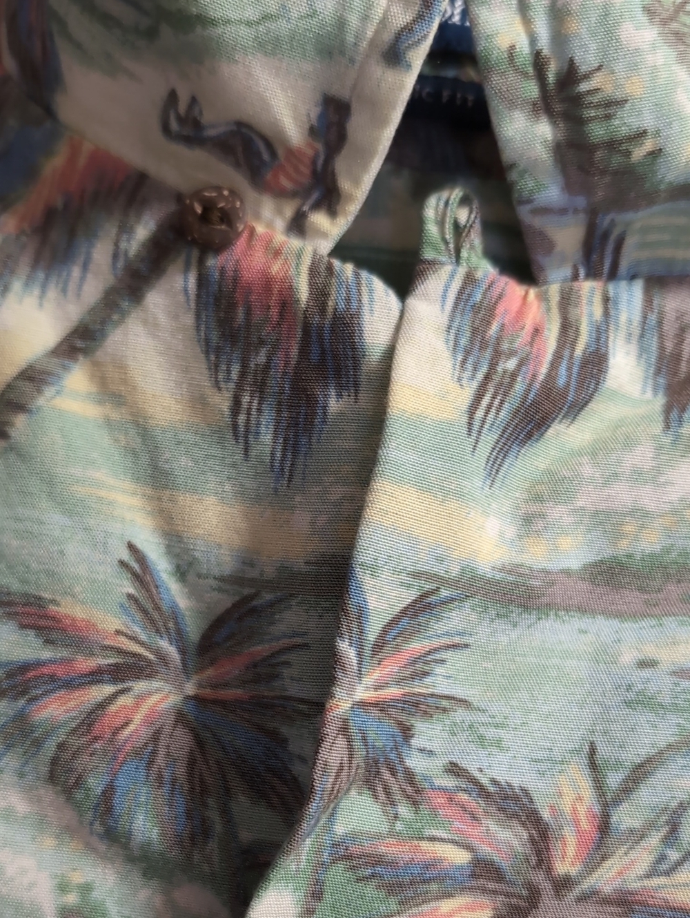 Polo Ralph Lauren Short Sleeve Revere Collar Beach Print Rayon Shirt Size Large - Picture 6 of 13